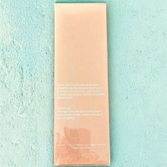 🆕 NWT Laurens VANILLA ALMOND BODY SCRUB - Picture 2 of 7